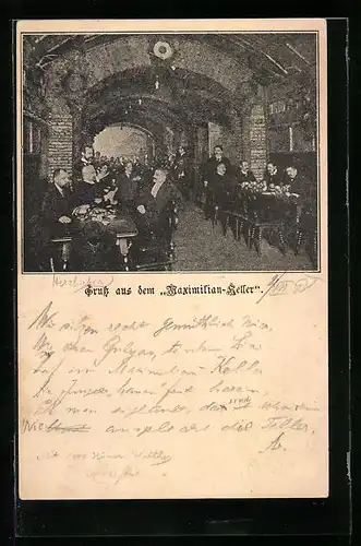AK Wien, Maximilian-Keller mit Gästen