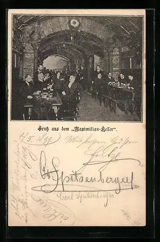 AK Wien, Maximilian-Keller mit Gästen