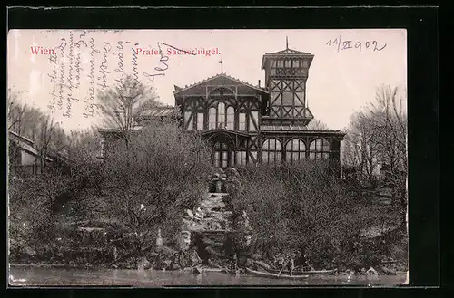 AK Wien, Sacherhügel im Prater