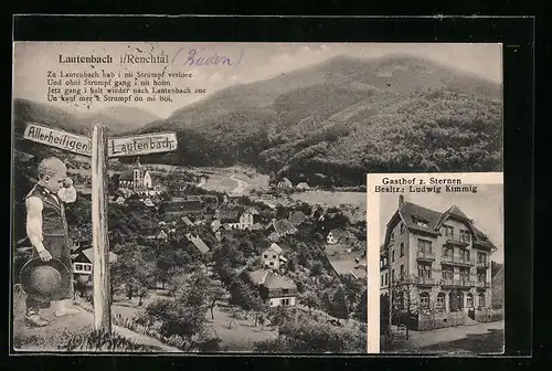 AK Lautenbach i. Renchtal, Ansicht vom Gasthof z. Sternen
