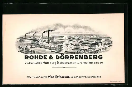 AK Hamburg-St.Georg, Rohde & Dörrenberg, Böckmannstr. 9