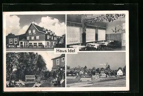 AK Hübender, Hotel Haus Idel, Innenansicht
