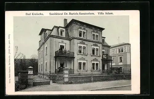 AK Bad Kreischa, Sanitätsrat Dr. Bartels Sanatorium, Hotel Villa Adam