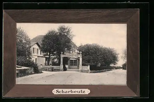 AK Scharbeutz, Hotel Augustusbad in der Strassenansicht