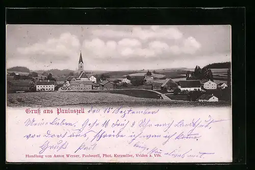 AK Pauluszell, Totalansicht aus der Ferne