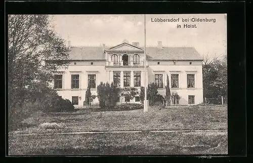 AK Lübbersdorf b. Oldenburg, Blick auf das Schloss