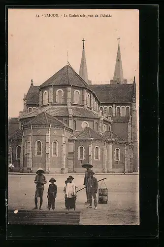 AK Saigon, La Cathédrale, vue de l`Abside
