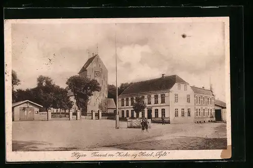 AK Hojer, Torvet, Kirke og Hotel Sylt