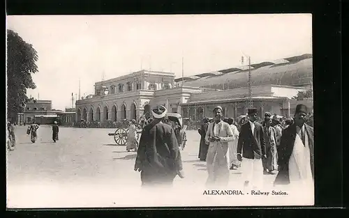 AK Alexandria, Railway Station, Bahnhof
