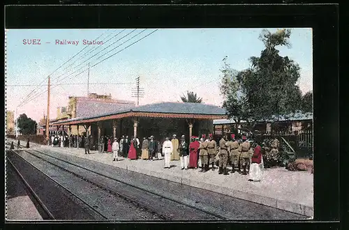 AK Suez, Railway Station, Bahnhof