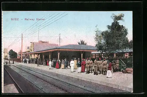 AK Suez, Railway Station, Bahnhof