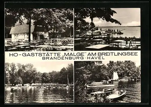 AK Brandenburg /Havel, HO-Gaststätte Malge am Breitlingsee