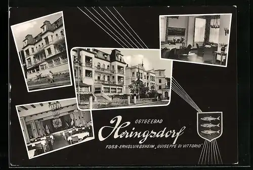 AK Heringsdorf, FDGB-Erholungsheim Guiseppe di Vittorio