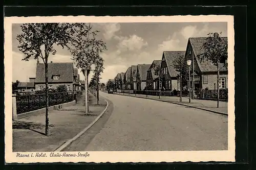 AK Marne /Holst., Claus-Harms-Strasse