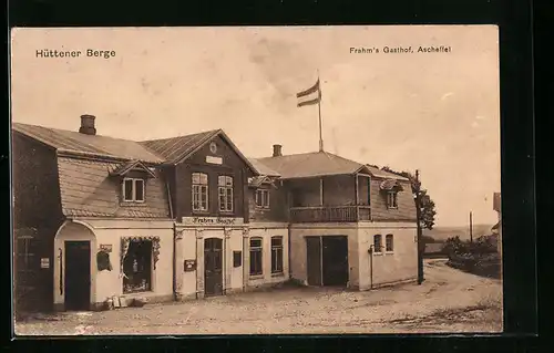 AK Ascheffel, Frahm`s Gasthof auf dem Hüttener Berge