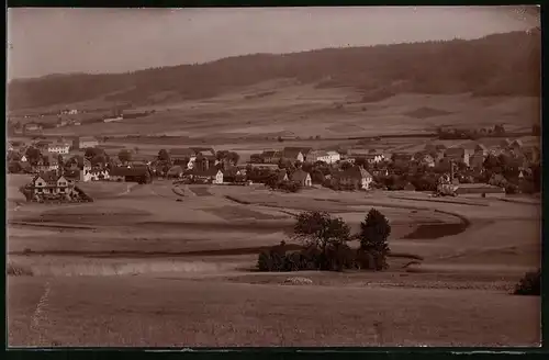 Fotografie Brück & Sohn Meissen, Ansicht Wilthen i. Sa., Blick auf Oberwilthen mit Wohnhäusern