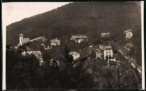 Fotografie Brück & Sohn Meissen, Ansicht Kipsdorf i, Erzg. Ortsansicht mit Wohnvillen