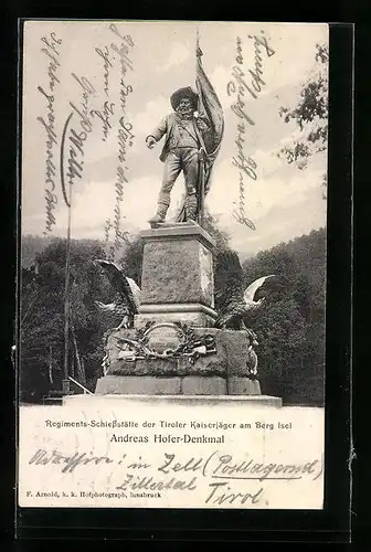 AK Innsbruck, Berg Isel, Andreas-Hofer-Denkmal