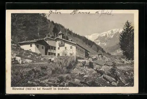 AK Neustift im Stubaital, Hotel Bärenbad