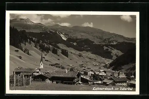 AK Lahnersbach im Zillertal, Teilansicht mit Kirche