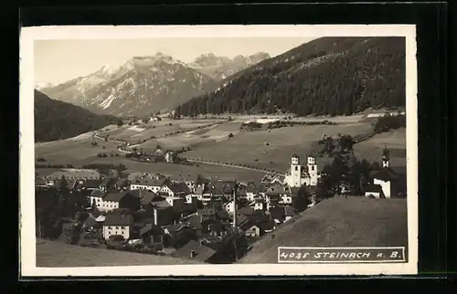 AK Steinach a. B., Teilansicht mit Kirche