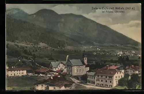 AK Medratz bei Fulpmes, Ortspartie mit Kirche