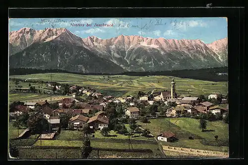 AK Natters bei Innsbruck, Teilansicht mit Kirche