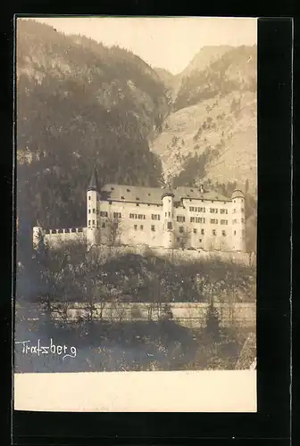 AK Schwaz, Fernansicht von Schloss Tratzberg