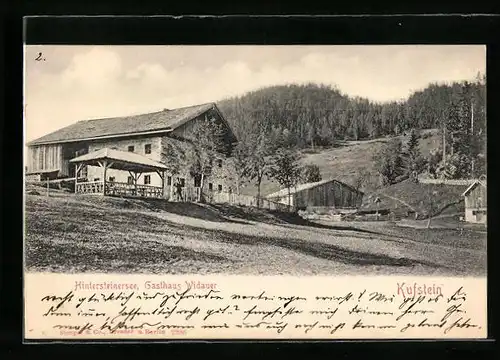 AK Kufstein, Hintersteinersee, Gasthaus Widauer