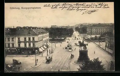 AK Göteborg, Kungsportsplatsen, Strassenbahn