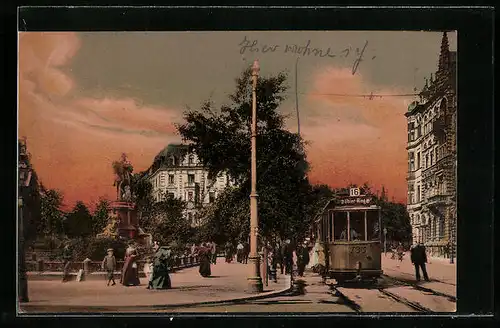 AK Cöln a. Rh., Kaiser Wilhelm-Ring Strassenbahn