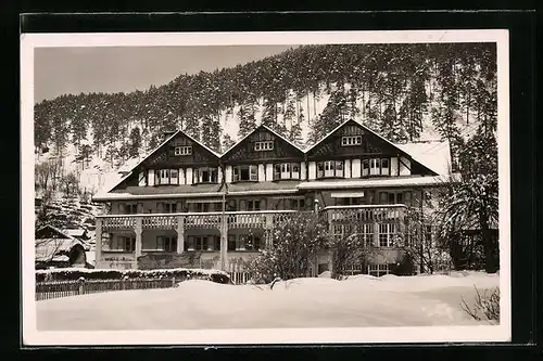 AK Partenkirchen, Totalansicht der Pension Witting