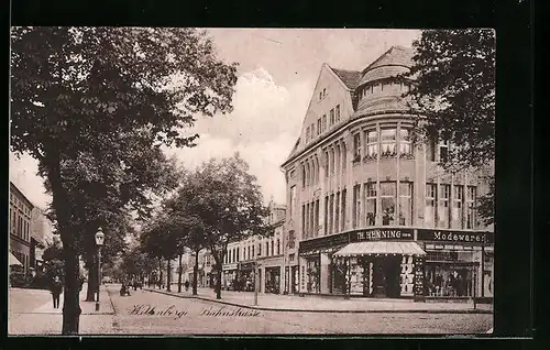 AK Wittenberge, Ecke der Bahnhofstrasse