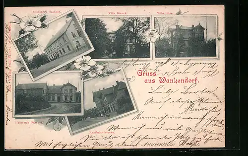 AK Wankendorf, Gasthof Schlüter, Gasthof Heinsen, Kaufhaus Freese