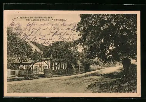 AK Flottstelle am Schwielow-See, Restaurant Schwarz Waldkneipe