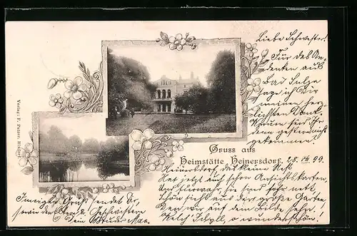 AK Heinersdorf, Heimstätte, Uferpartie