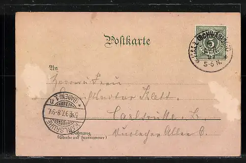 Lithographie Hall i. Württ., Sulfersteg, Kettensteg, Henkersbrücke