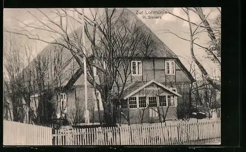 AK Lockstedt, Gasthaus Zur Lohmühle, Inh.: H. Sievers