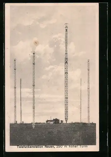 AK Nauen, Telefunkenstation, 250 m hoher Turm