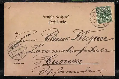 Lithographie Dusenddüwelswarf, Ansicht vom Denkmal