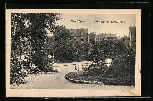 AK Rendsburg, Partie an der Kielerstrasse