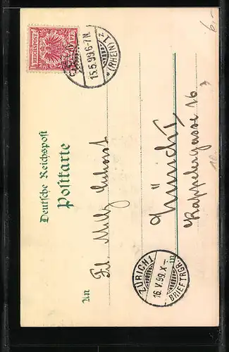 Lithographie Cöln, Der Dom