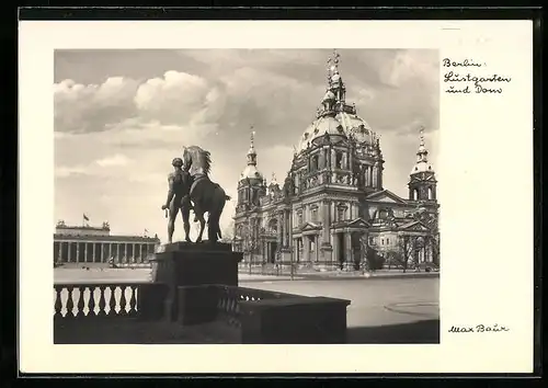 Foto-AK Max Baur: Berlin, Lustgarten und Dom