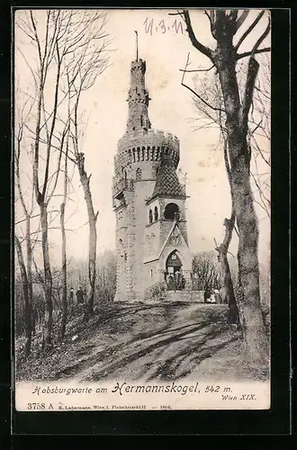 AK Wien, Habsburgwarte am Hermannskogel