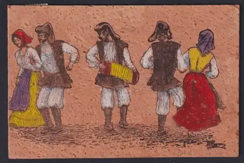 Kork-AK Su Callu Tundu, Paare in Tracht beim Tanz