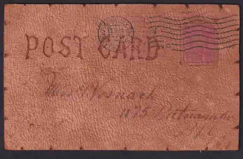 Leder-AK Have some Cherries with me, Kirschen am Zweig