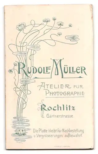 Fotografie Rudolf Müller, Rochlitz, Gärtnerstrasse, Junge Dame im Kleid