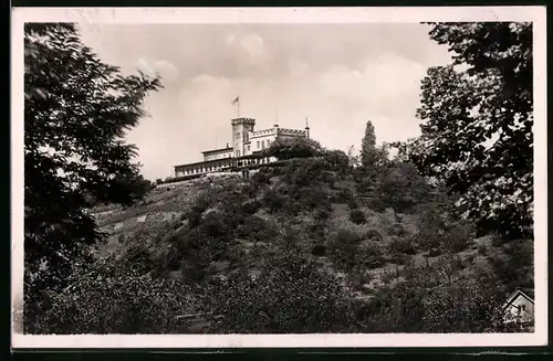 Fotografie Brück & Sohn Meissen, Ansicht Radebeul-West, Blick zum Gasthaus Friedensburg