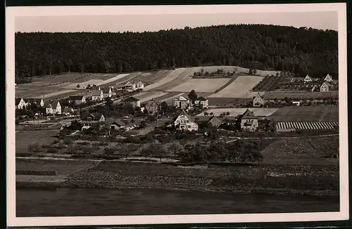 Fotografie Brück & Sohn Meissen, Ansicht Diesbar-Nieschütz, Blick auf den Ort und den Golckwakd