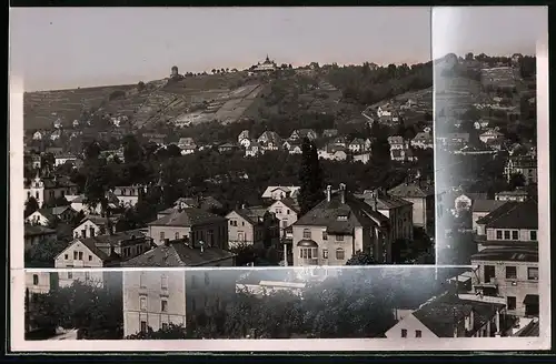 Fotografie Brück & Sohn Meissen, Ansicht Radebeul, Blick in den Ort mit Wohnvillen